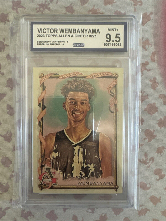 2023 Topps Allen & Ginter CCG 9.5 MINT+ VICTOR WEMBANYAMA #271 Rookie RC Spurs