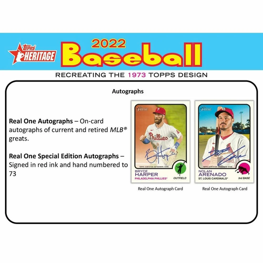 2022  Heritage MLB Baseball Hanger Box