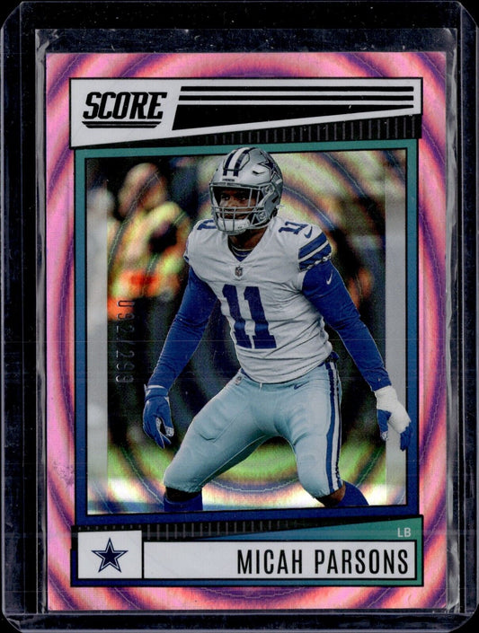 2022 Score - Blue Explosion #227 Micah Parsons /299