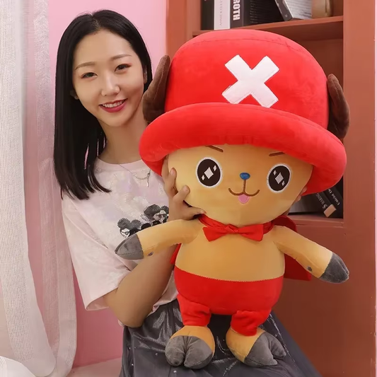 One Piece Luffy Anime Figure 35Cm Stuffed Plush Doll Toy Bedroom Decoration for 