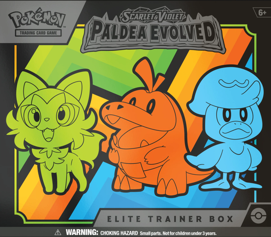 Trading Card Games Scarlet & Violet 2 Paldea Evolved Elite Trainer Box - 9 Pokém