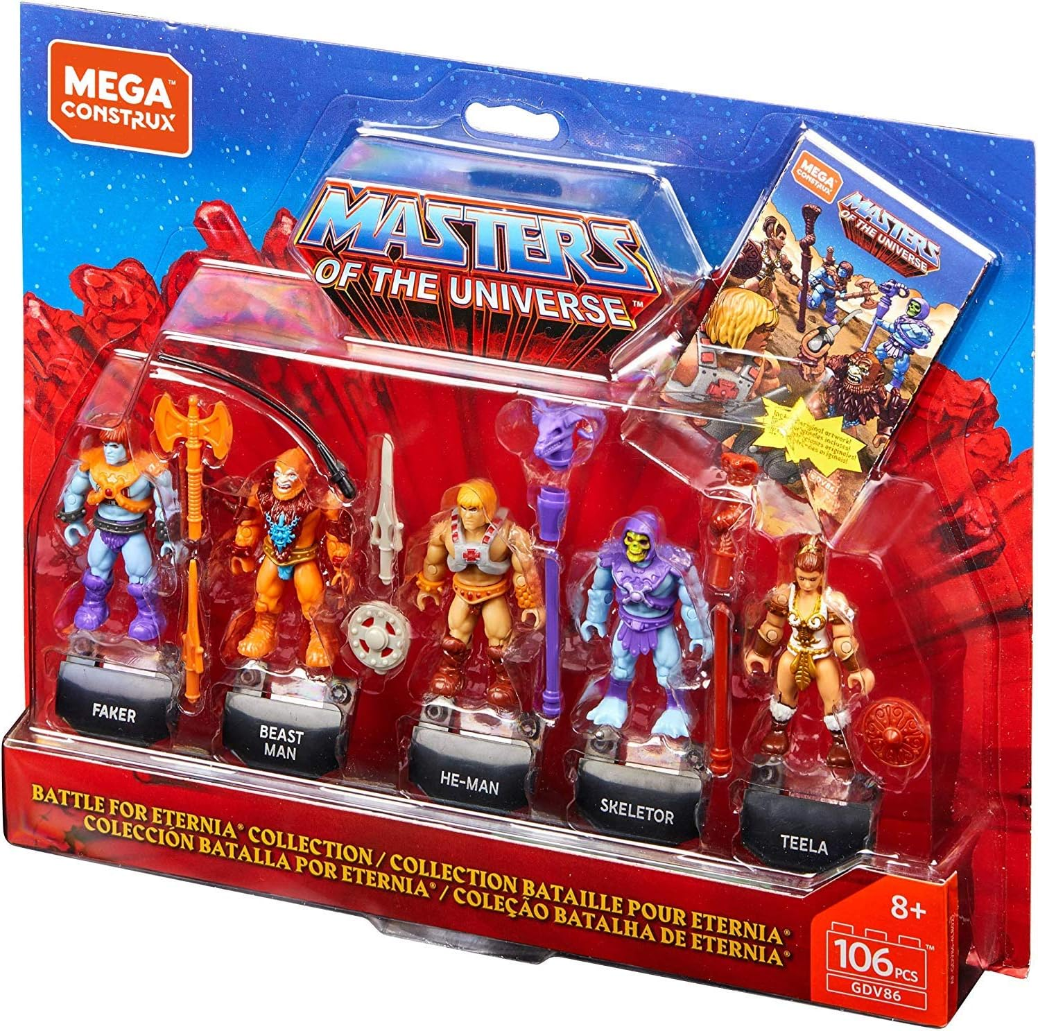 Mega Construx Heroes Battle for Eternia Collection Micro Action Figure Building 