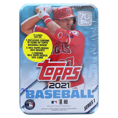 TPS-FGC004127BX-C MLB 2021  Series 1 Baseball Tin | 75 Cards