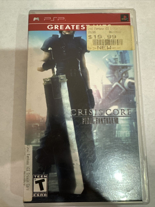 Crisis Core: Final Fantasy VII 7 (Sony PSP, 2008) Complete Greatest Hits Nice