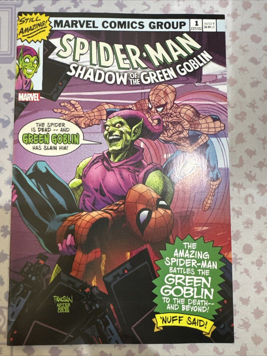 SPIDER-MAN SHADOW OF THE GREEN GOBLIN #1 PANOSIAN VARIANT NM PROTO-GOBLIN MARVEL