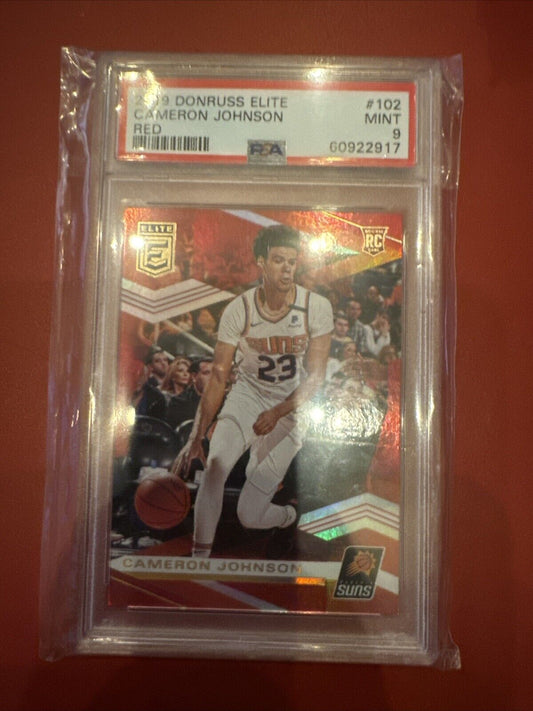 2019-20 Donruss Elite Rookies Red Cameron Johnson #102 Rookie RC PSA 9