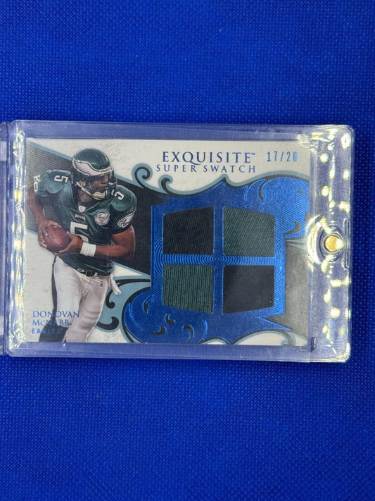 2008 Upper Deck Exquisite Collection - Super Swatch #SS-DO Donovan McNabb /20