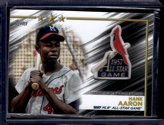 2022 Topps Series 2 - All-Star Alumni Commemorative Relics #ASA-HA Hank Aaron