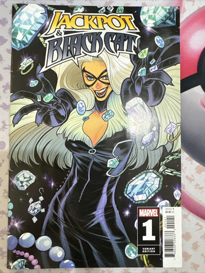 Jackpot And Black Cat #1 Elizabeth Torque Black Cat Variant Marvel Comics