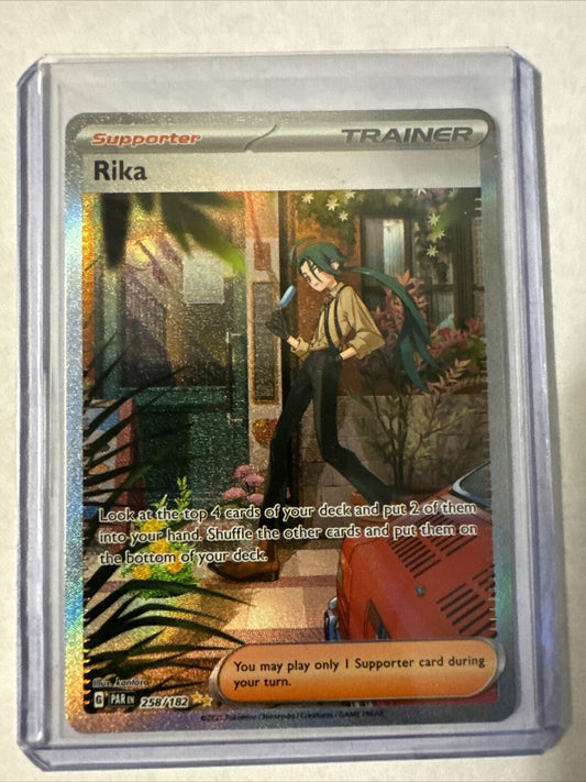 Pokémon TCG Rika Paradox Rift 258/182 Holo Special Illustration Rare