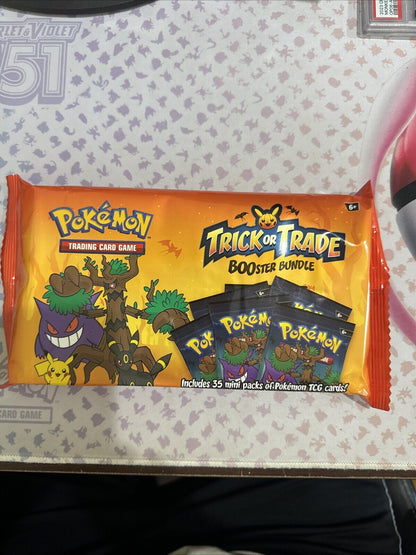 Two (2) Pokemon Halloween 2024 Trick or Trade BOOster Bundle 35 Pack Sealed