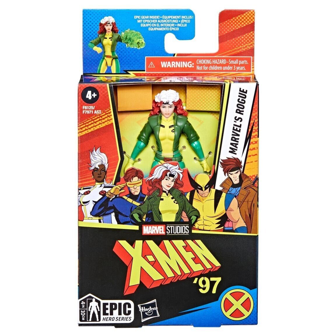 Marvel Studios Epic Hero Series X Men 97 Rogue 4 Inch Action Figure Hasbro