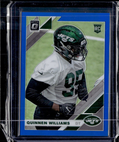 2019 Panini Donruss Optic - Rookies #103 Quinnen Williams (RC) (blue) /150