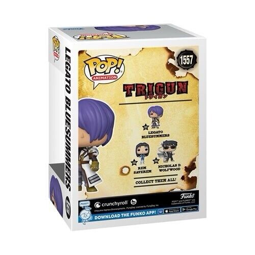 LEGATO BLUESUMMERS - TRIGUN Funko POP! Animation #1557 Vinyl Figure NEW IN STOCK