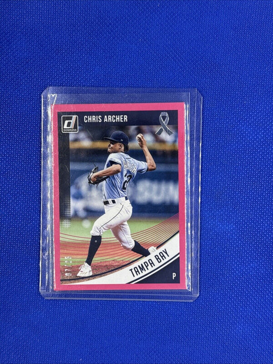 2018 Panini Donruss Mother's Day Ribbon /25 Chris Archer #181