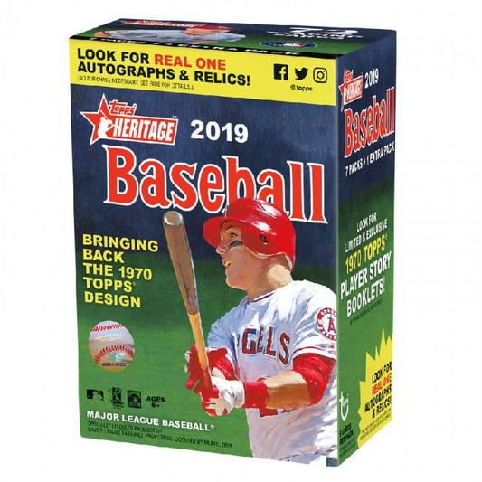 2019  Heritage Baseball Blaster Box (8 Packs/9 Cards)