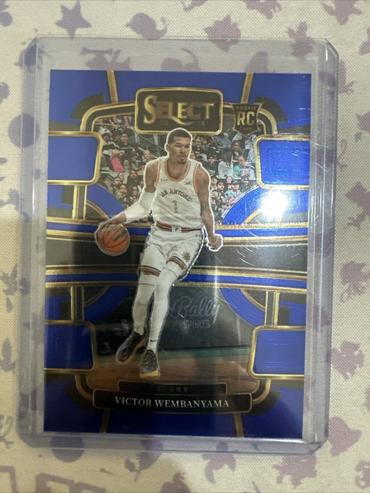 2023-24 Panini Select - Concourse Blue #87 Victor Wembanyama (RC)