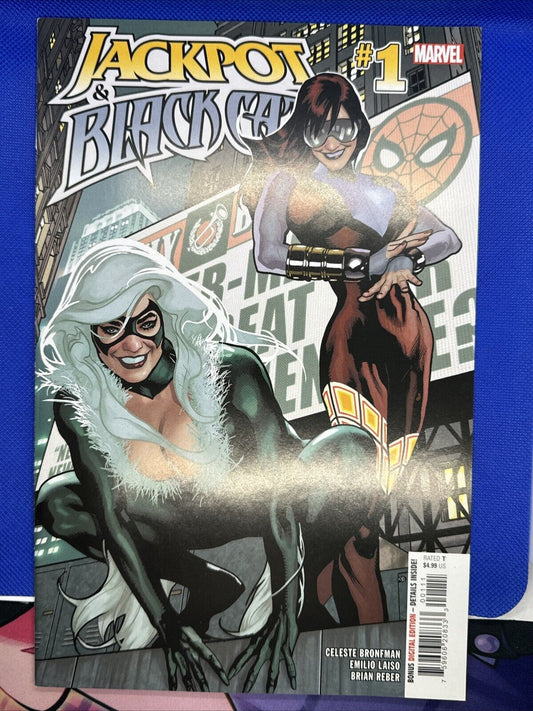 Marvel Comics Jackpot and Black Cat #1 2024 Adam Hughes Cover NM