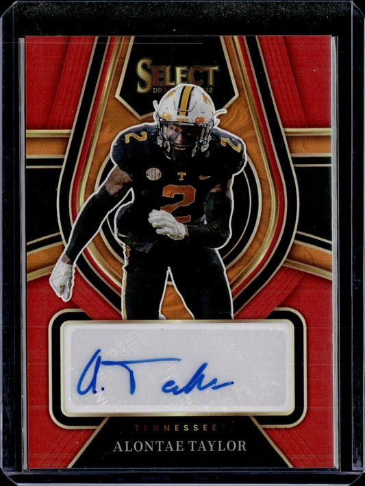 Alontae Taylor [Red] #RS-ATA 2022 Panini Select Draft Picks Rookie SIgnatures
