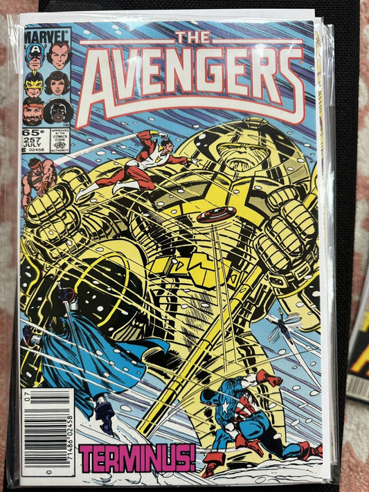 Avengers #257 1st Appearance Nebula!! News Stand Edition!! (MARVEL 1985)
