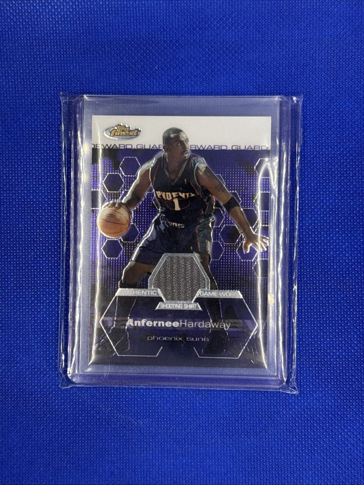 2002-03 Topps Finest Shooting Shirt Relic Anfernee Hardaway 928/999 Phoenix Suns