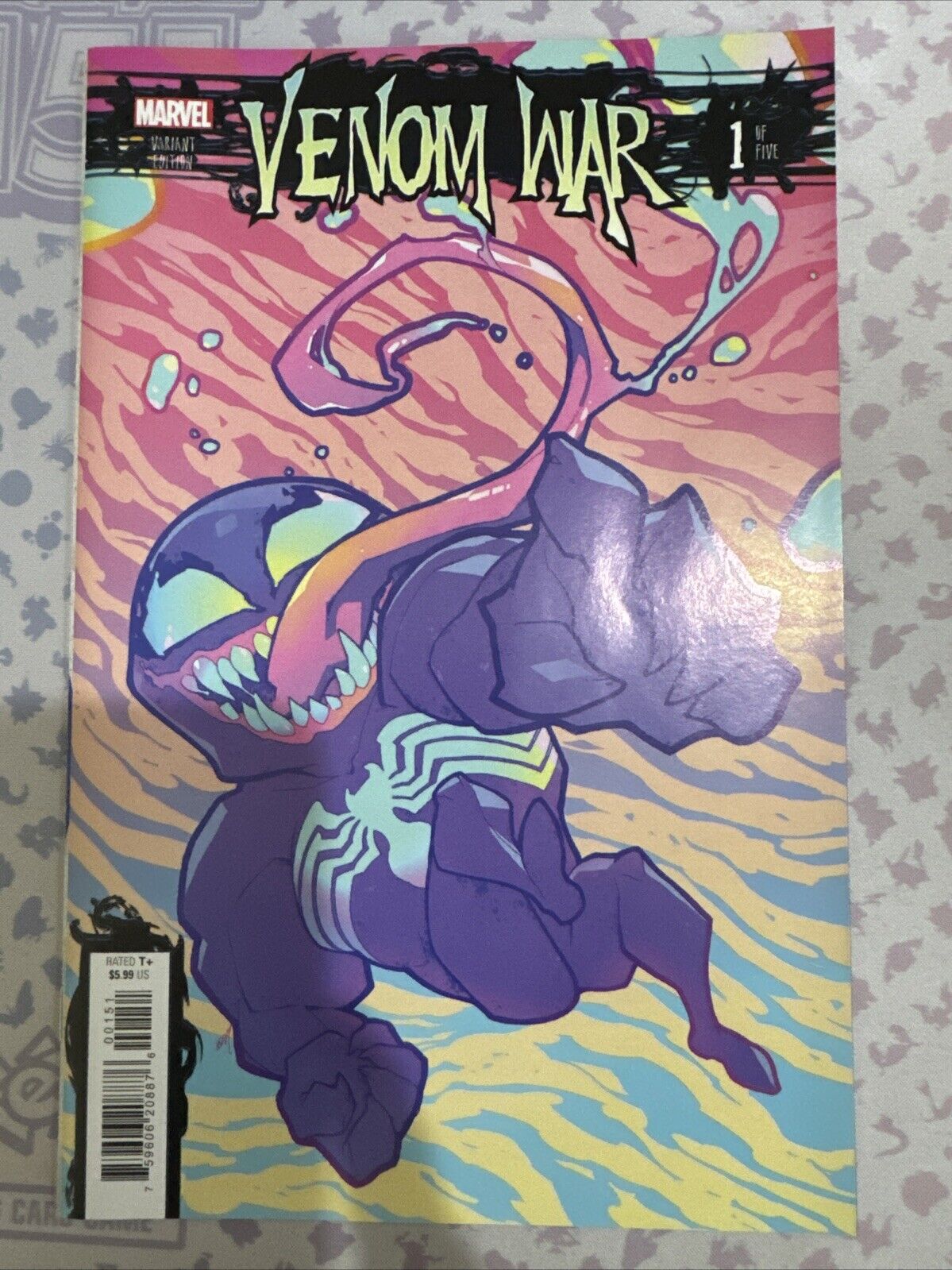 Venom War #1 .  Rose Besch Variant  .  NM+  ❤️UNREAD