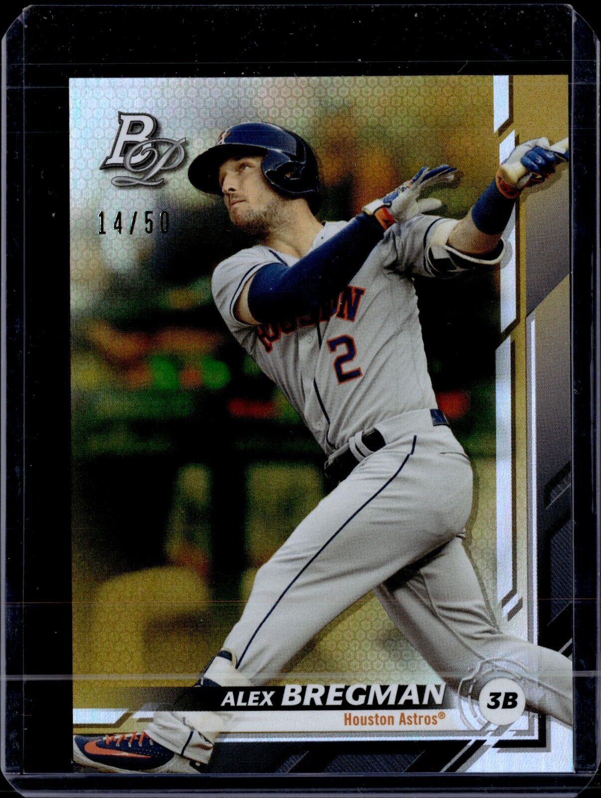 2019 Bowman Platinum - Swinging #9 Alex Bregman (Gold) /50