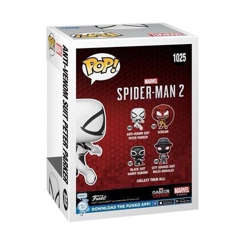 Funko Pop! Spider-Man 2 Video Game Anti-Venom Suit Peter Parker Pop! #1025