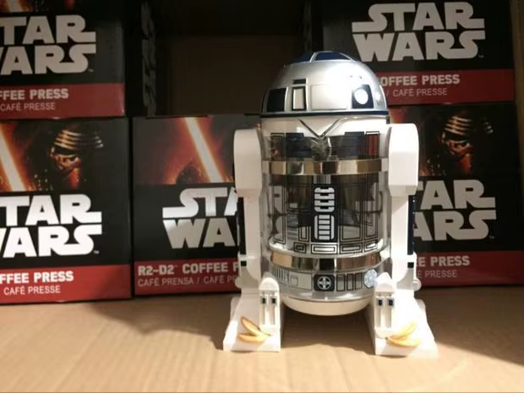 960Ml Moka Hand Coffee Maker R2-D2 Cartoon Star Wars Robot Office Home Manual Th