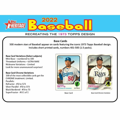 2022  Heritage MLB Baseball Hanger Box