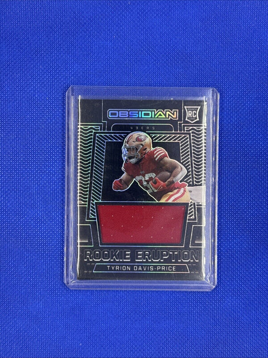 2022 Panini Obsidian Tyrion Davis-Price Rookie Eruption Jersey #/100 RE-JDP