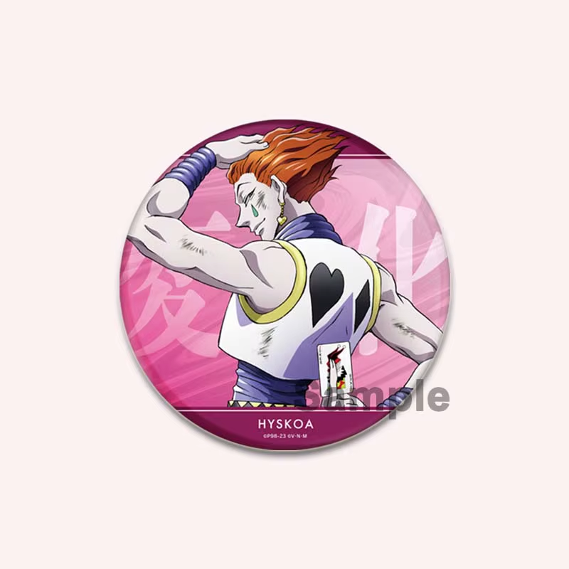 Anime Hunter X Hunter Brooches Gon Killua Kurapika Leorio Cartoon Pins Backpack 