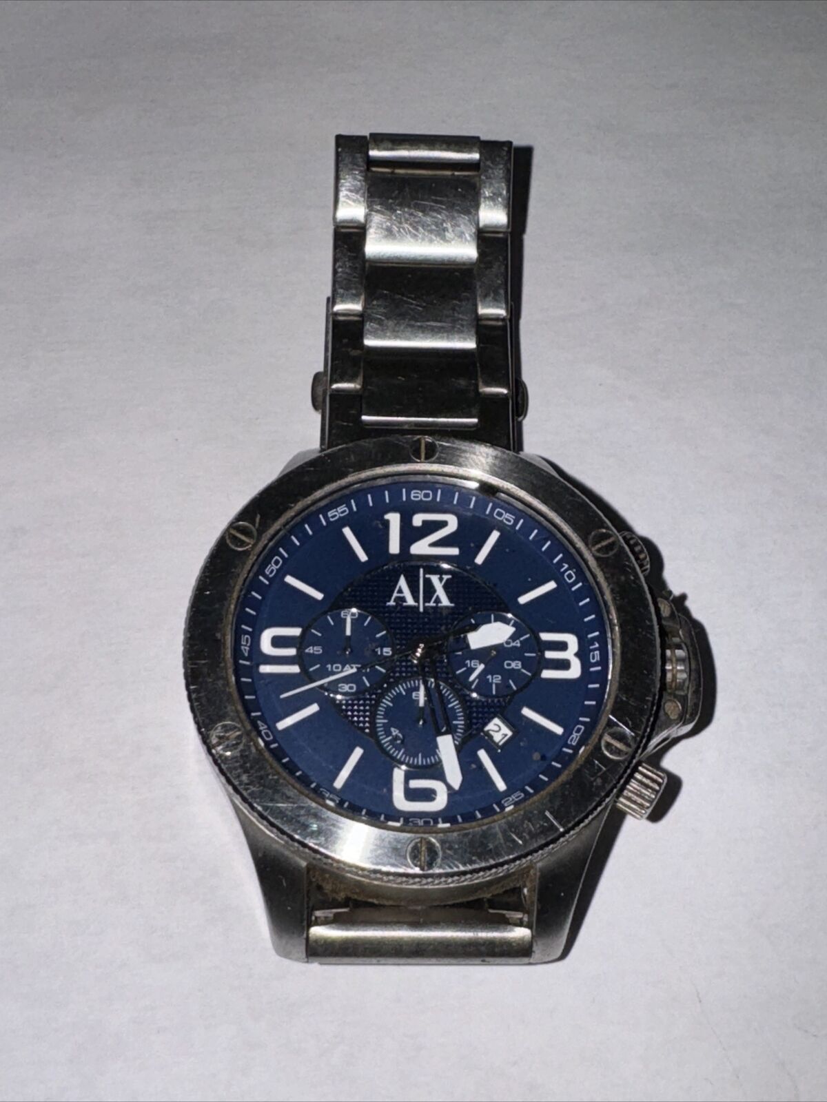 Armani Exchange AX1512 Blue Dial Stainless Steel Chronograph Men's Watch
