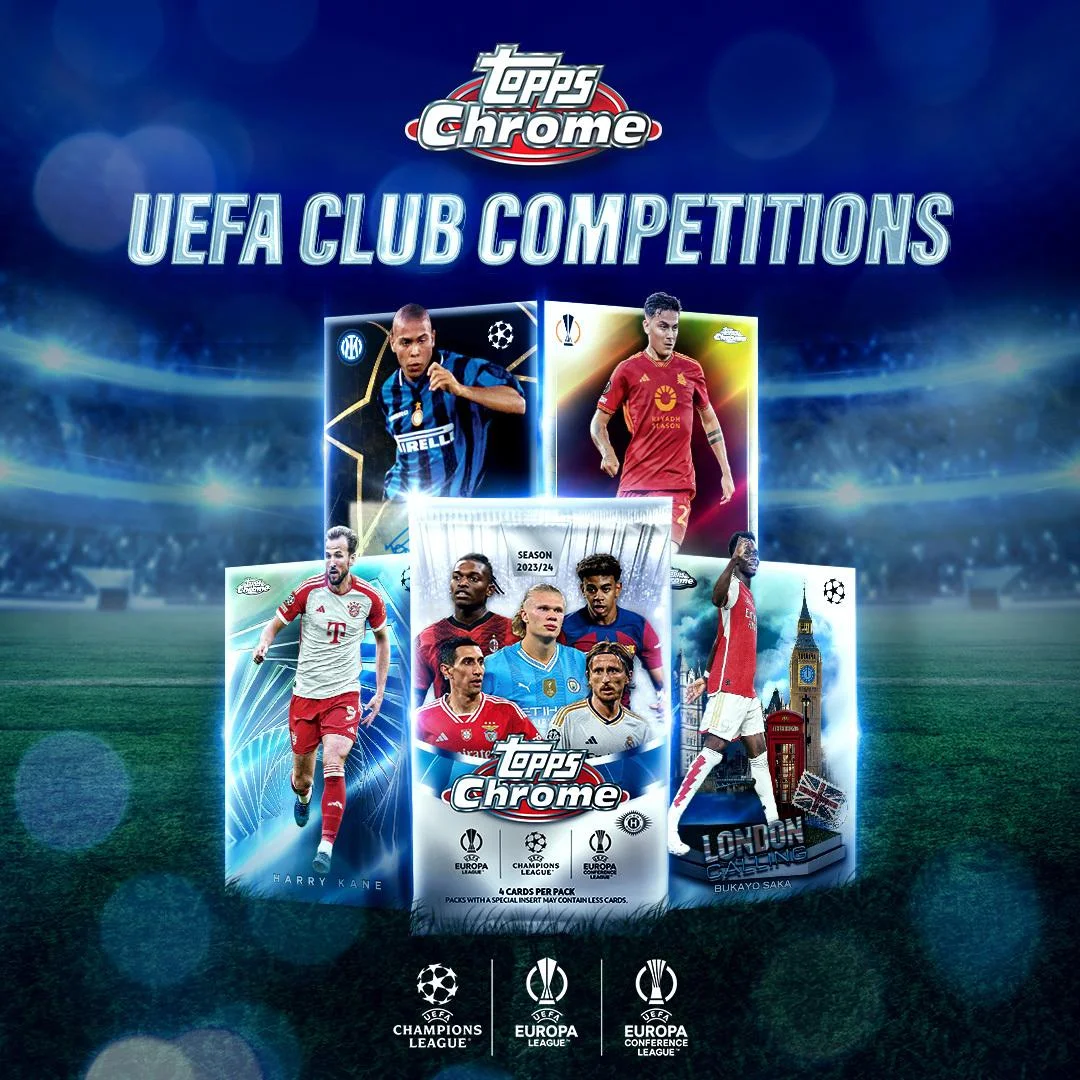 2023-24  Chrome UEFA Club Competitions Soccer Hobby Box