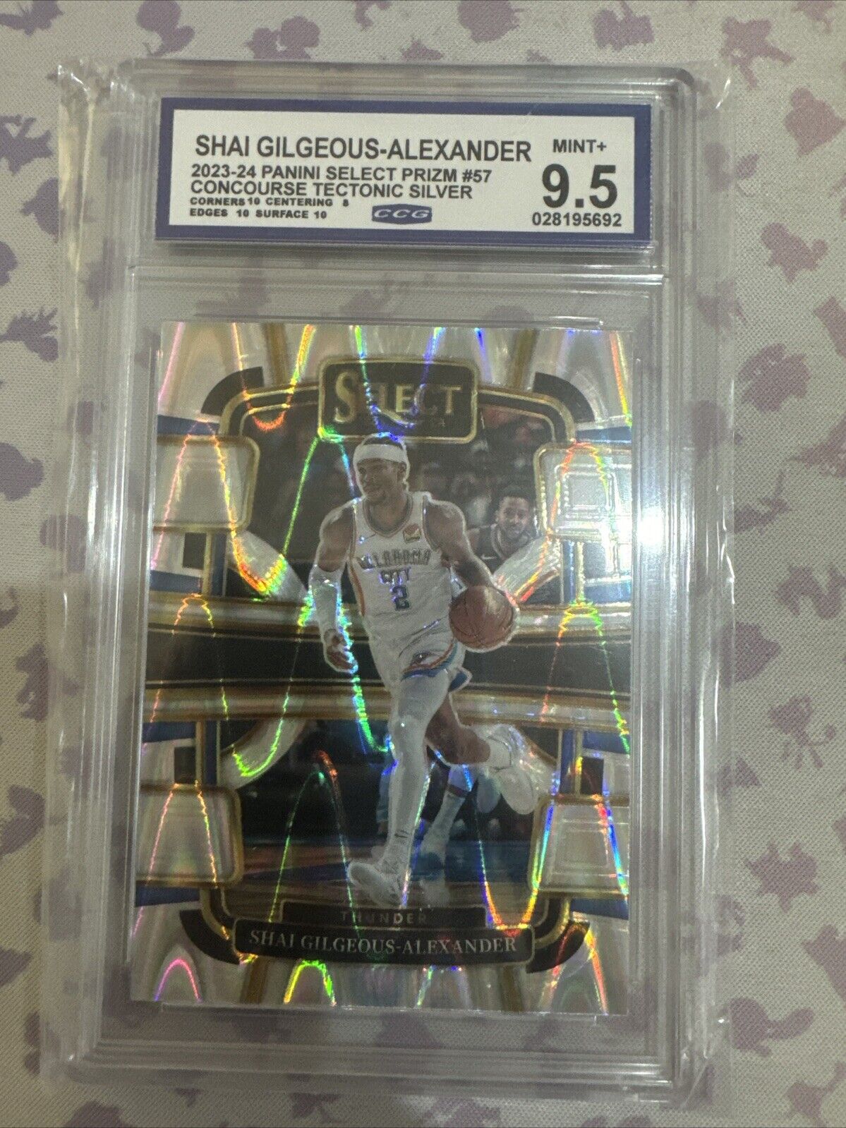 2023-24 Panini Select Concourse Tectonic #57 Shai Gilgeous-Alexander CCG 10