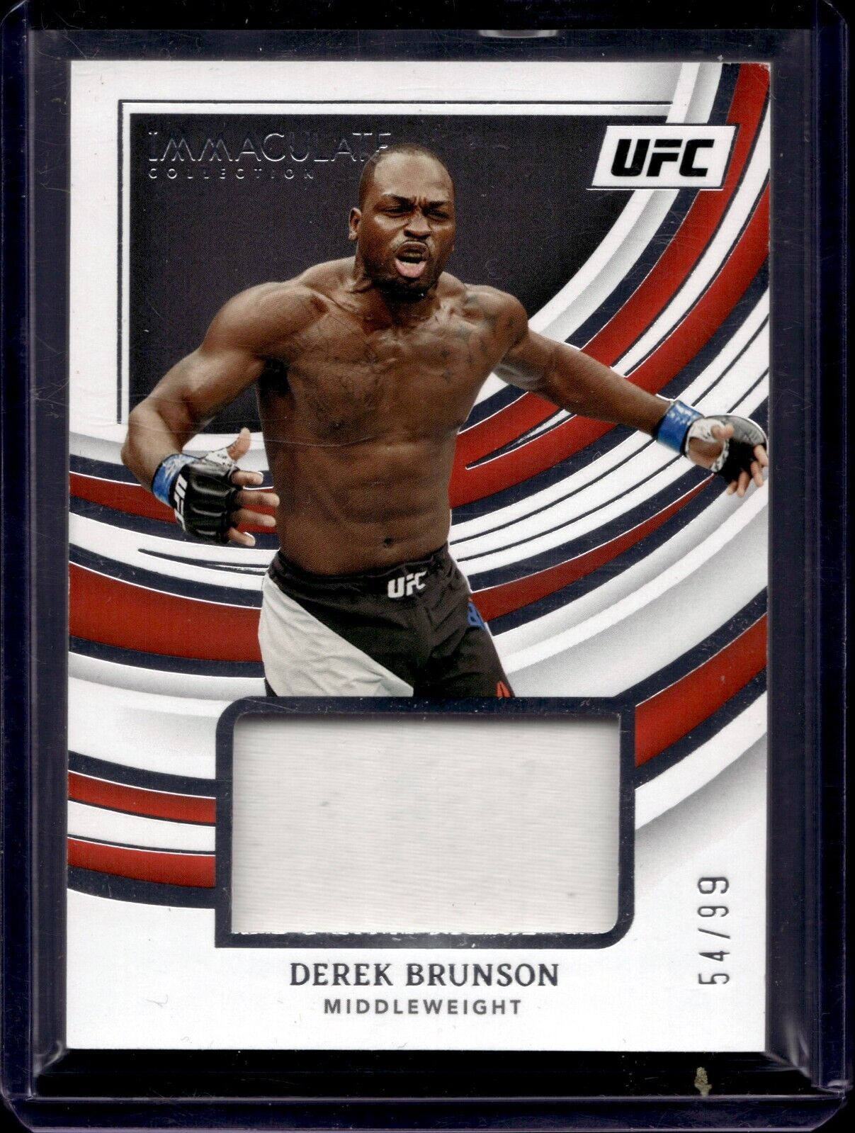 2022 Panini Immaculate Collection UFC Derek Brunson #FN-DBR /99
