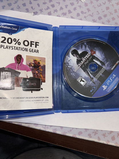 Uncharted 4: A Thief's End (Sony PlayStation 4, 2016)