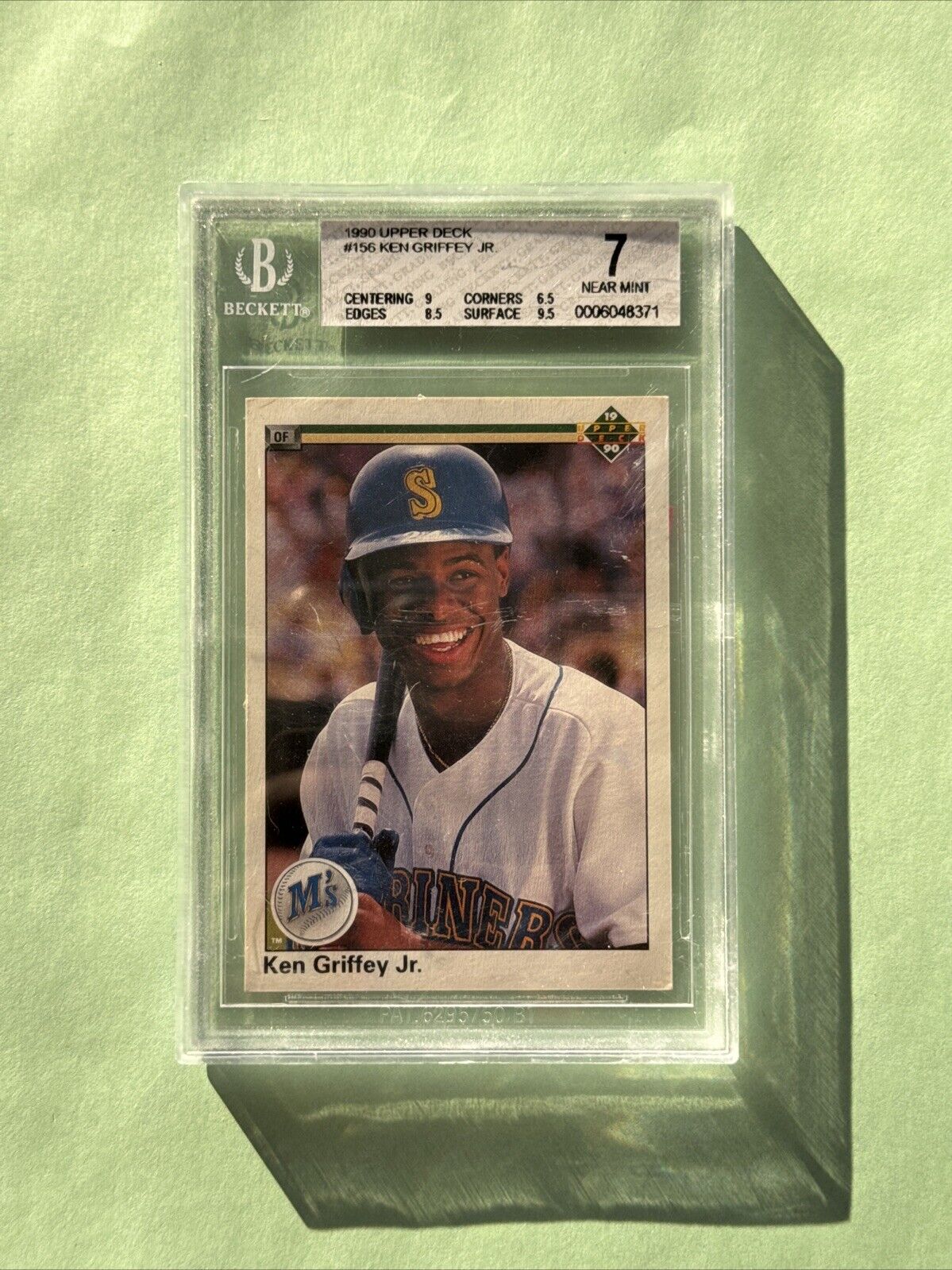 1990 Upper Deck #156 Ken Griffey Jr. BGS Graded 7 NR-MT Seattle Mariners
