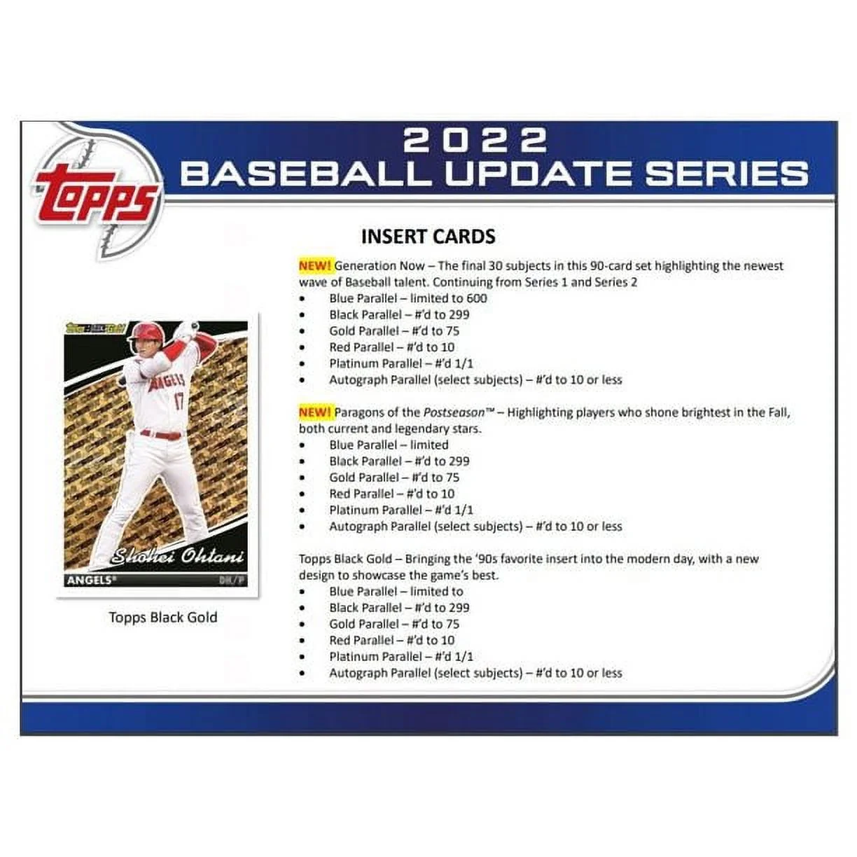 2022  Update Baseball Hanger Deck