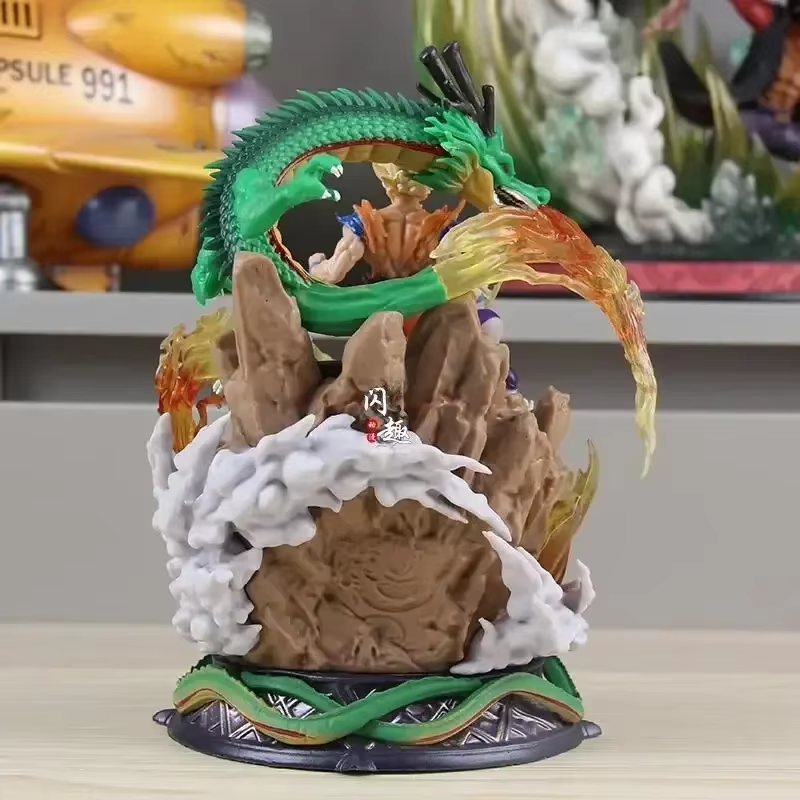 New 23Cm Dragon Ball Son Goku Figure Super Saiyan Figure Cell Shenron Buu Figure