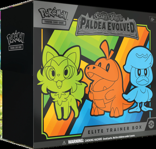 Trading Card Games Scarlet & Violet 2 Paldea Evolved Elite Trainer Box - 9 Pokém