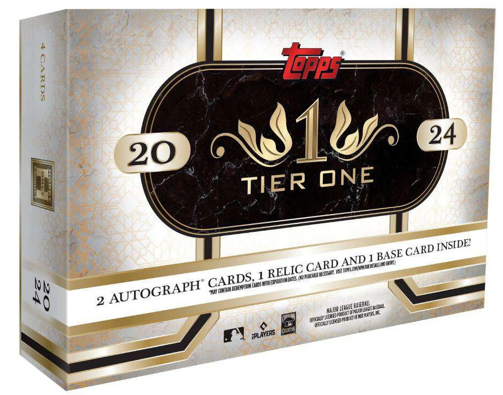 MLB  2024 Tier One Baseball Trading Card Hobby Box (2 Autographs, 1 Relic per Bo