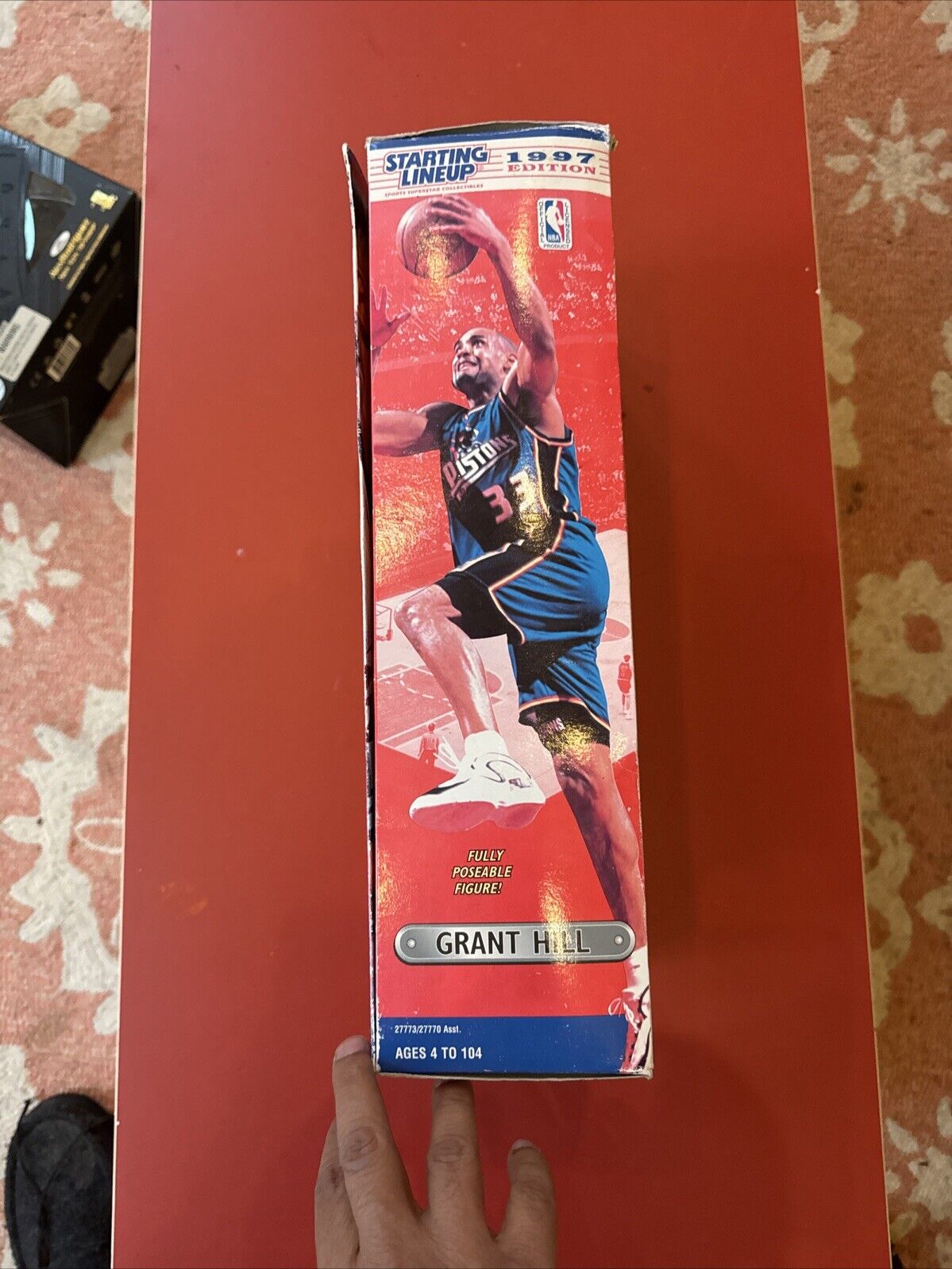 1997 Edition GRANT HILL Starting Lineup 12" Poseable Figure Pistons Basketball