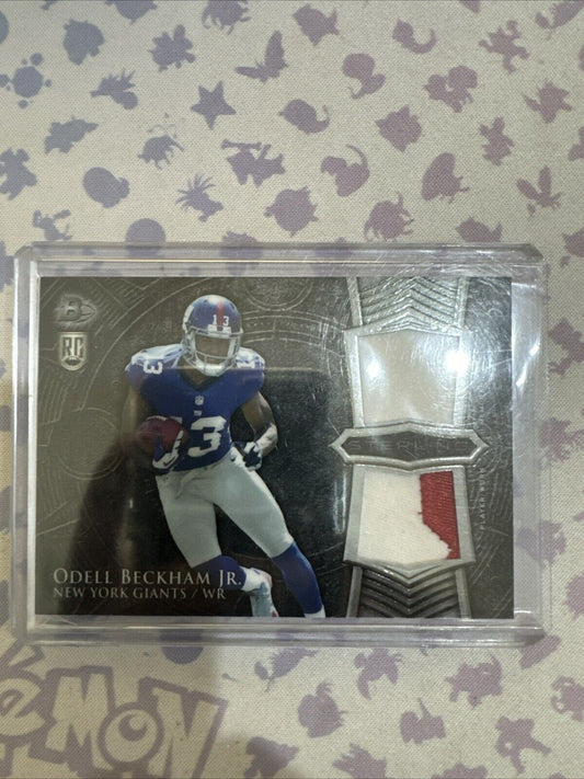 2014 Bowman Sterling - Rookie Dual Relics #BSRDR-OB Odell Beckham Jr. (MEM, RC)