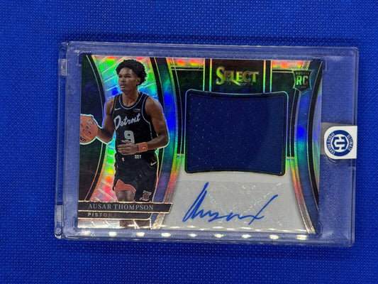 2023-24 Panini Select Jumbo Rookie Signature Swatches #JS-ASR Ausar Thompson /99