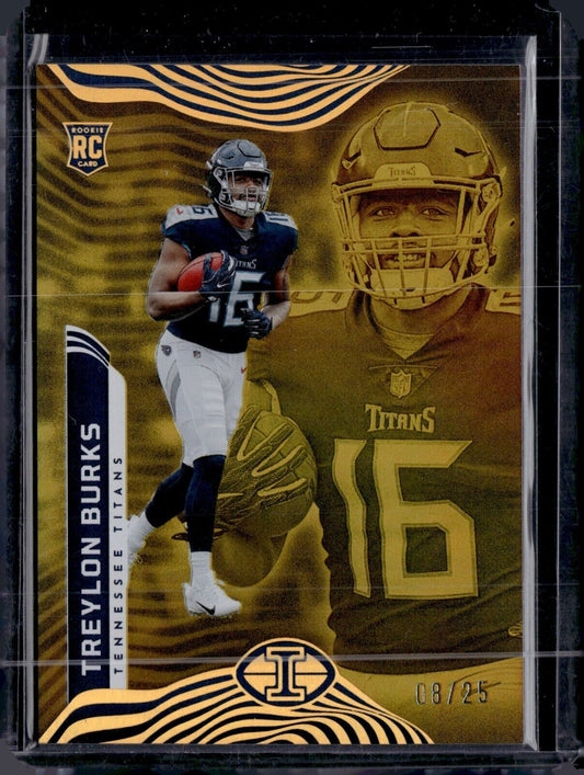 2022 Panini Illusions - Trophy Collection Gold #53 Treylon Burks /25 (RC)