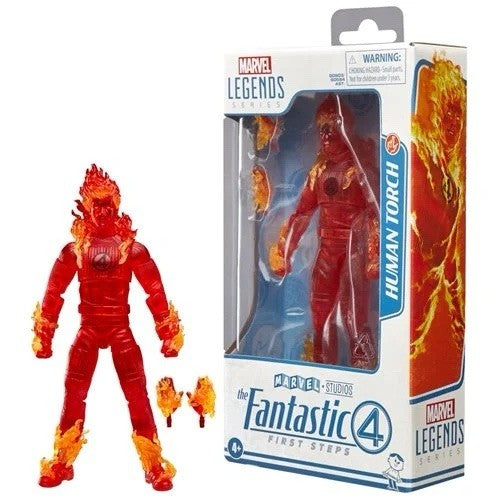 IN HAND!! Marvel Legends Fantastic Four First Steps HUMAN TORCH 6" Hasbro Figure