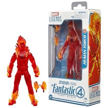 IN HAND!! Marvel Legends Fantastic Four First Steps HUMAN TORCH 6" Hasbro Figure