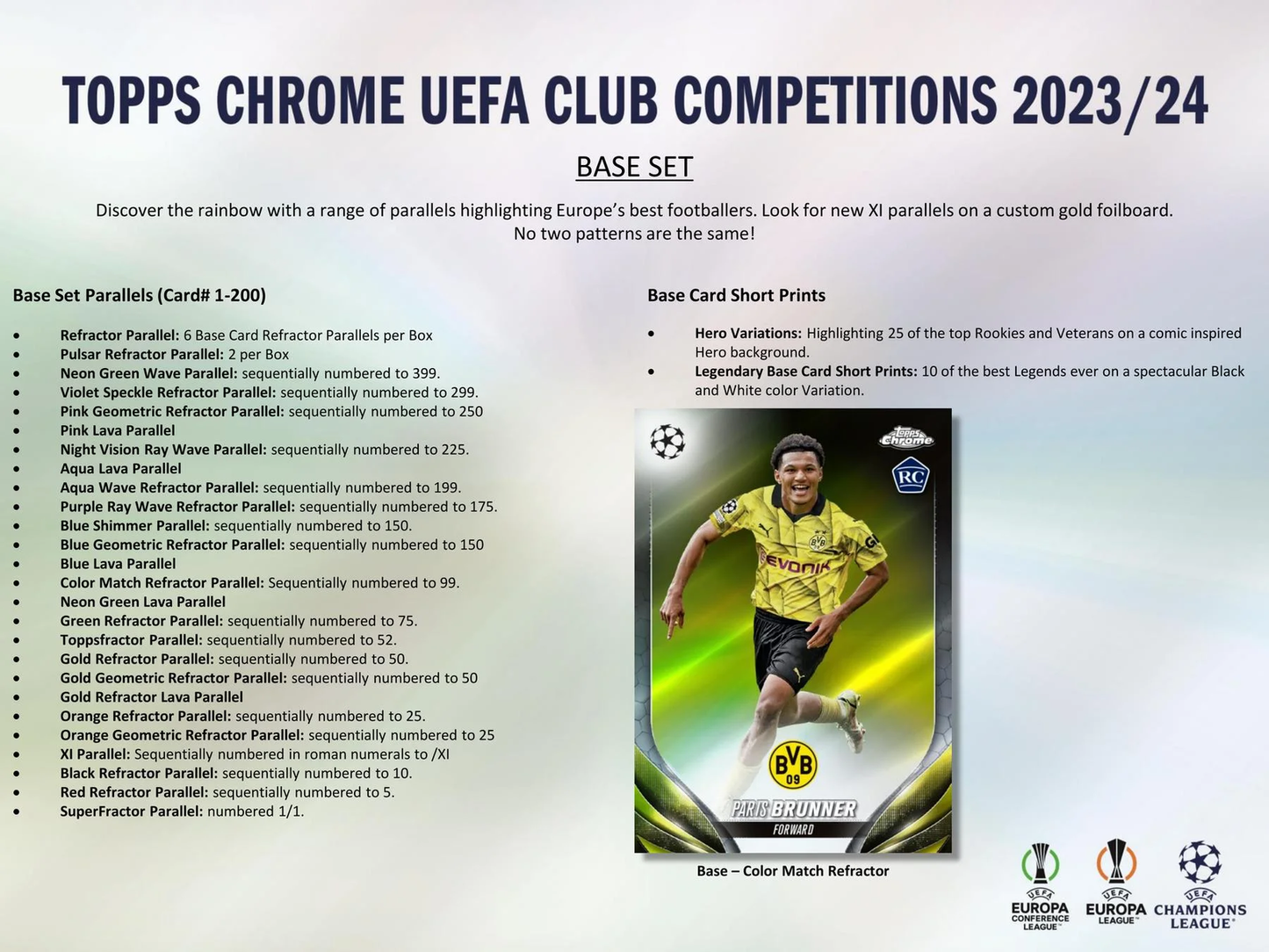 2023-24  Chrome UEFA Club Competitions Soccer Hobby Box