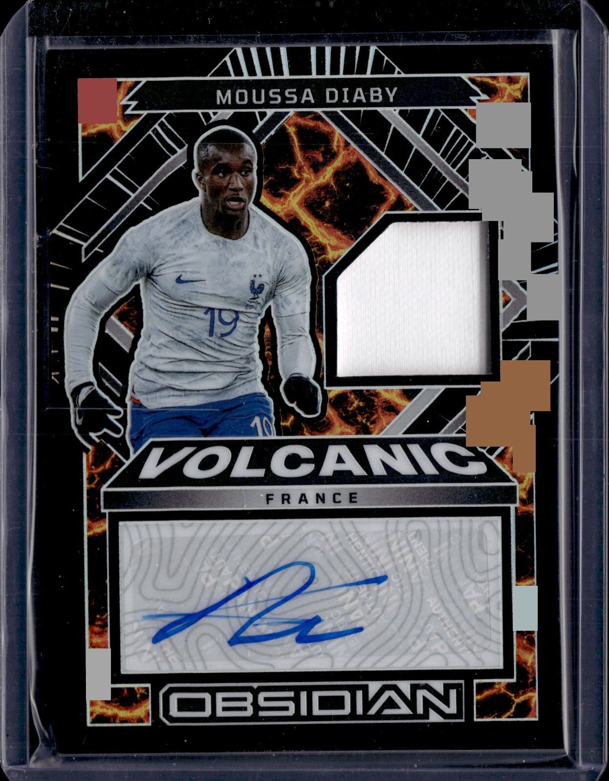 2022-23 Panini Obsidian Volcanic Material Signatures #VMS-MDY Moussa Diaby /199 